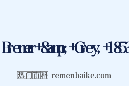 Bremer+&amp;+Grey,+1853是什么意思的图片